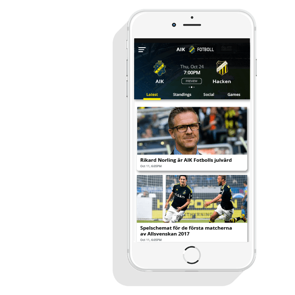 KIm Solution Mobile apps for sports teams development